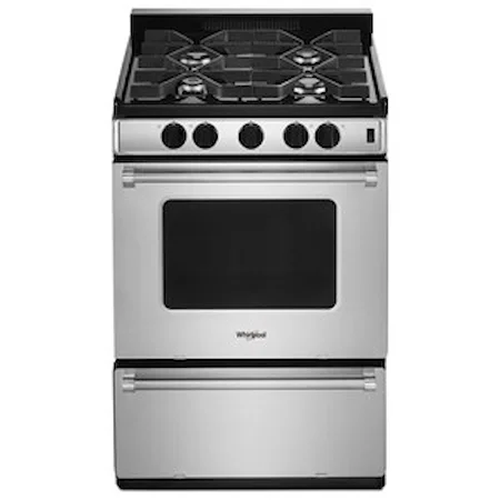 24-inch Freestanding Gas Range with Sealed Burners